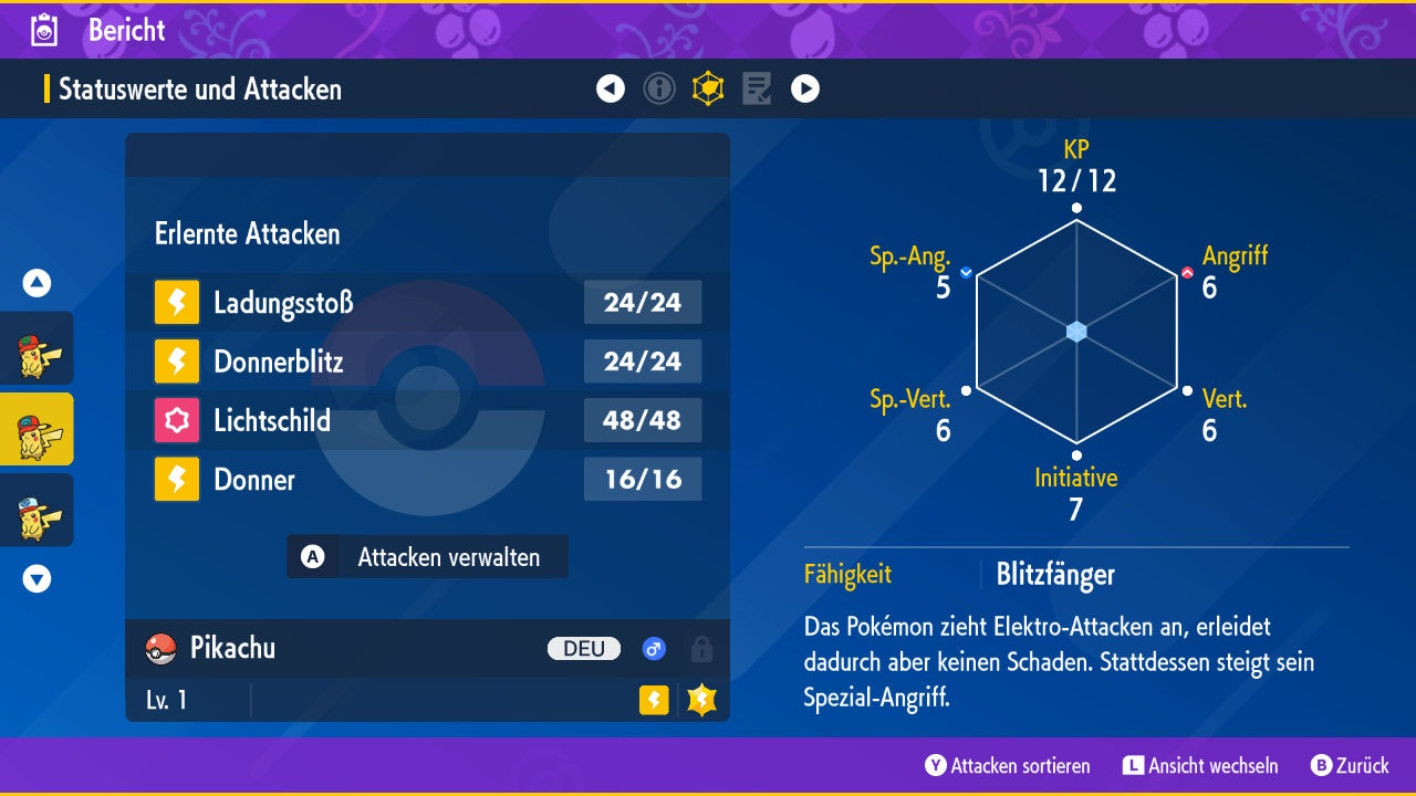 #25 Shiny Pikachu Sinnoh-Kappe