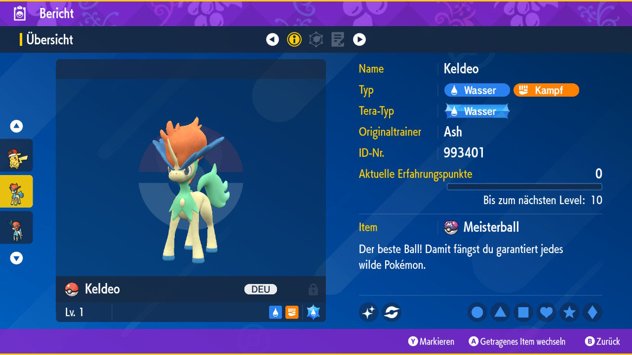#647 Shiny Keldeo Standarform