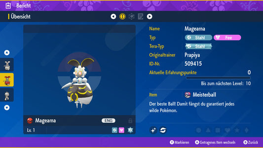 #801 Shiny Magearna Originalfarbe