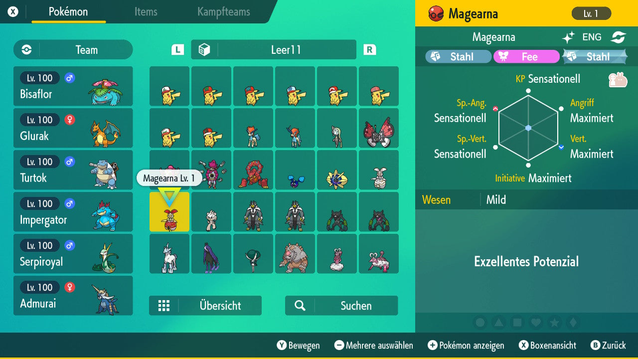 #801 Shiny Magearna Originalfarbe