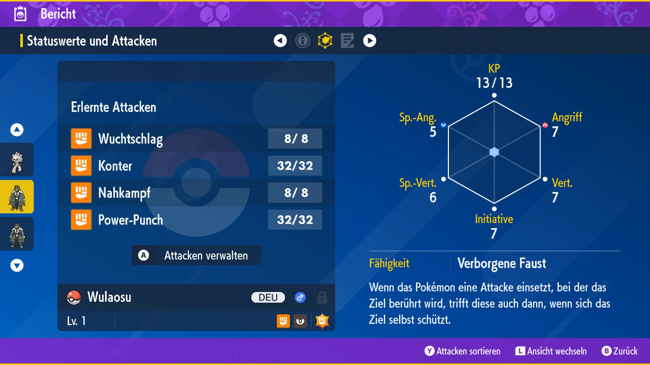 #892 Shiny Wulaosu Fokussierter Stil
