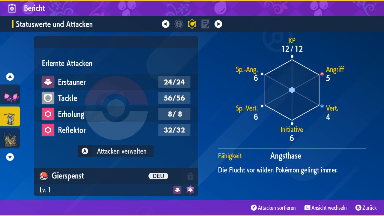#999 Shiny Gierspenst Wanderform