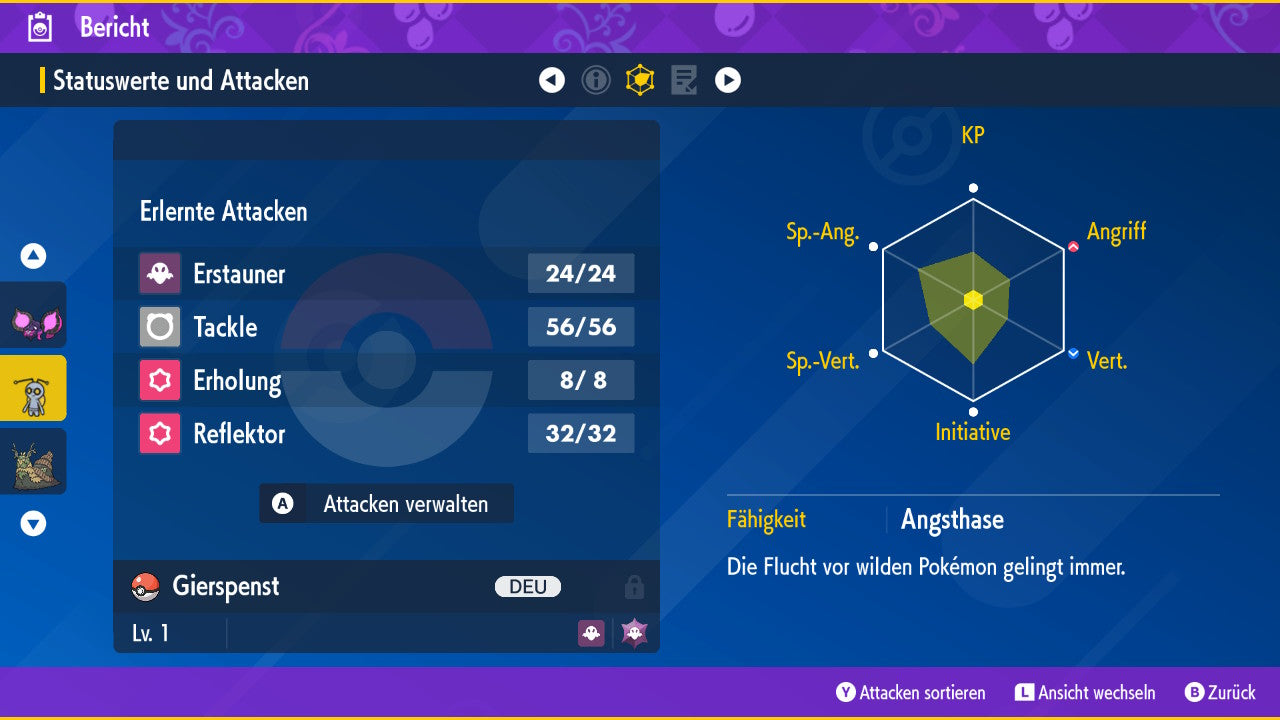 #999 Shiny Gierspenst Wanderform