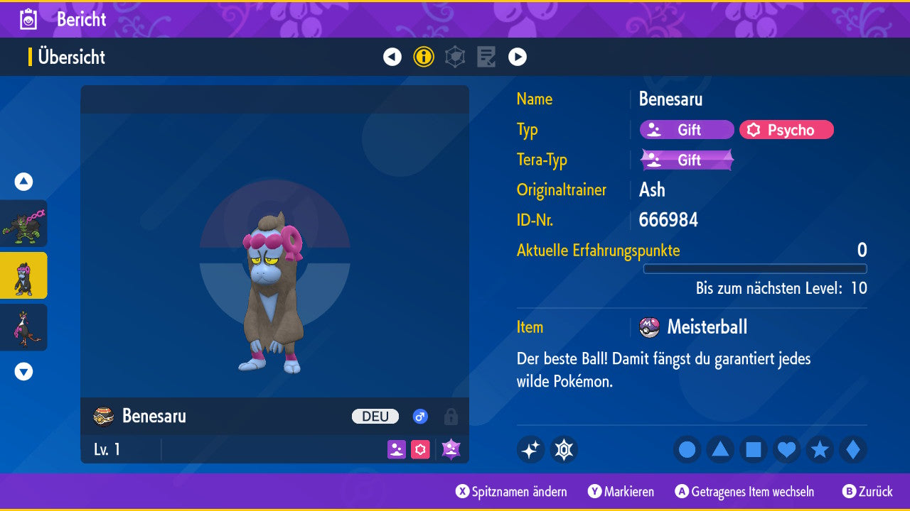 #1015 Shiny Benesaru