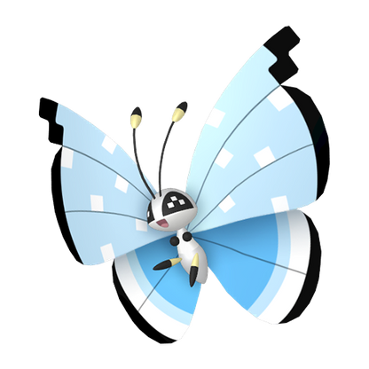 #666 Motif flocons Vivillon