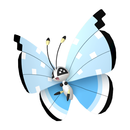 #666 Motif flocons Vivillon