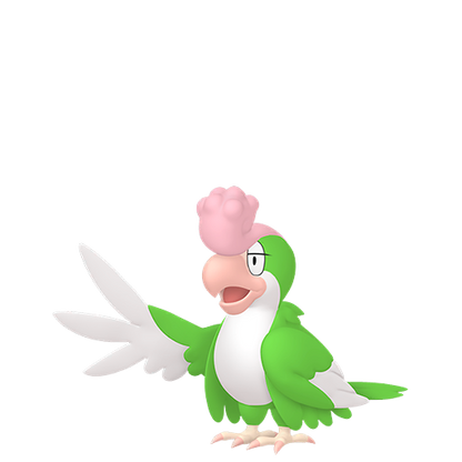 #931 Krawalloro PVP à plumes vertes