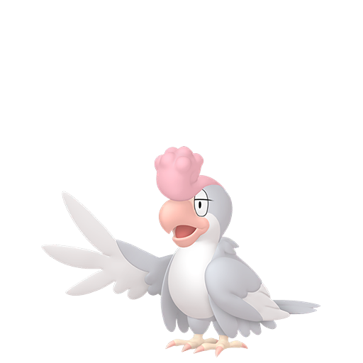 #931 Krawalloro PVP à plumes blanches